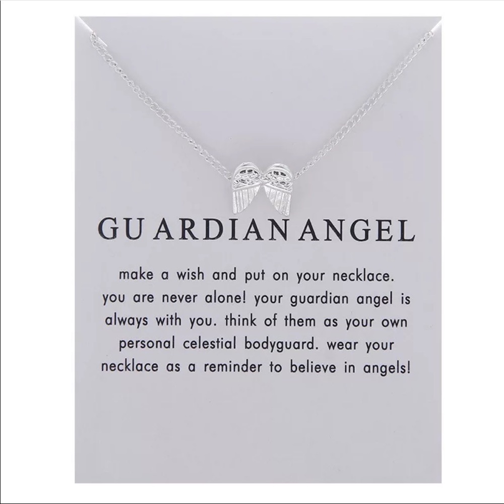 SILVER GUARDIAN ANGEL ♡ Necklace GIFT